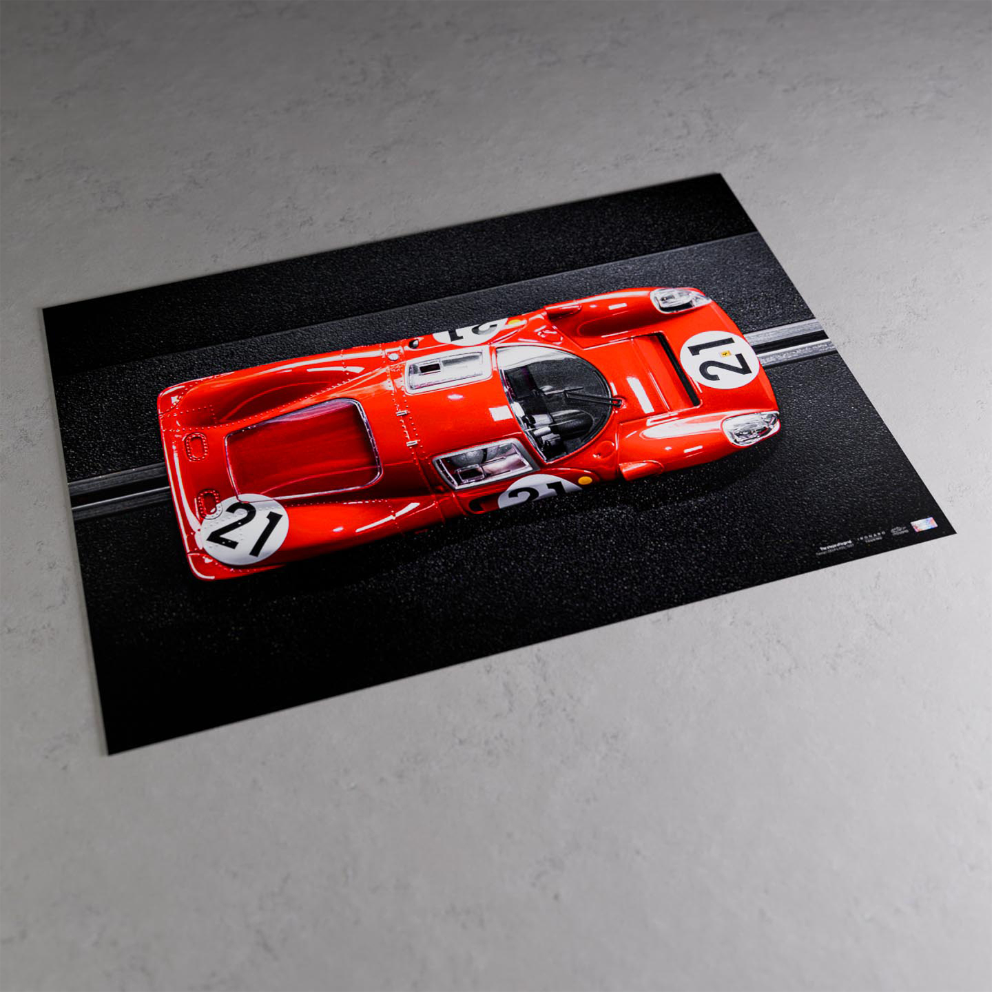 Ironaro - Affiche haute définition Ferrari 330 P4 #21 1967 - Collection Ironaro Touring