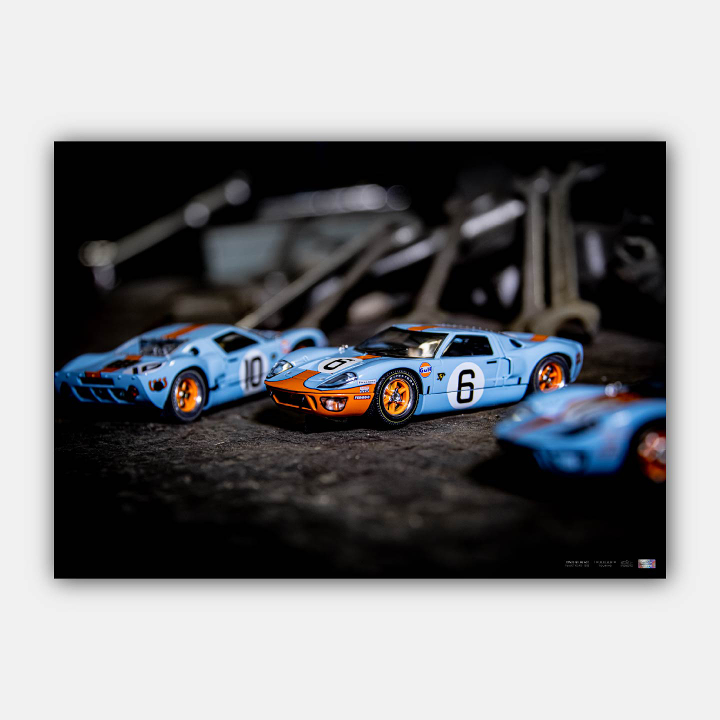 Ironaro - Affiche haute définition Ford GT40 #9 1969 - Collection Ironaro Touring