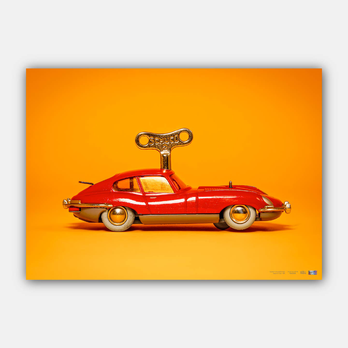 Ironaro - Affiche haute définition Jaguar E-Type 1961 - Collection Ironaro Touring