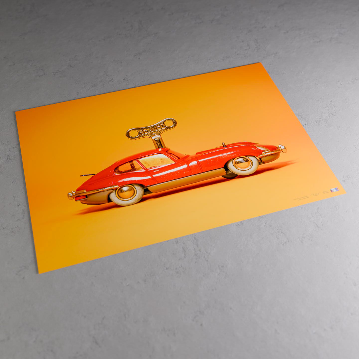 Ironaro - Affiche haute définition Jaguar E-Type 1961 - Collection Ironaro Touring