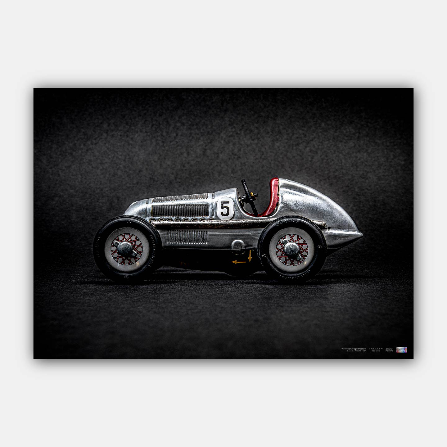 Ironaro - Affiche haute définition Mercedes W125 #5 1934 - Collection Ironaro Touring