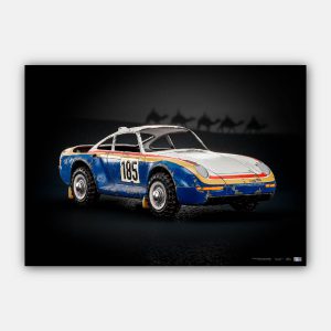 Ironaro - Affiche haute définition Porsche 959 #186 1986 - Collection Ironaro Touring