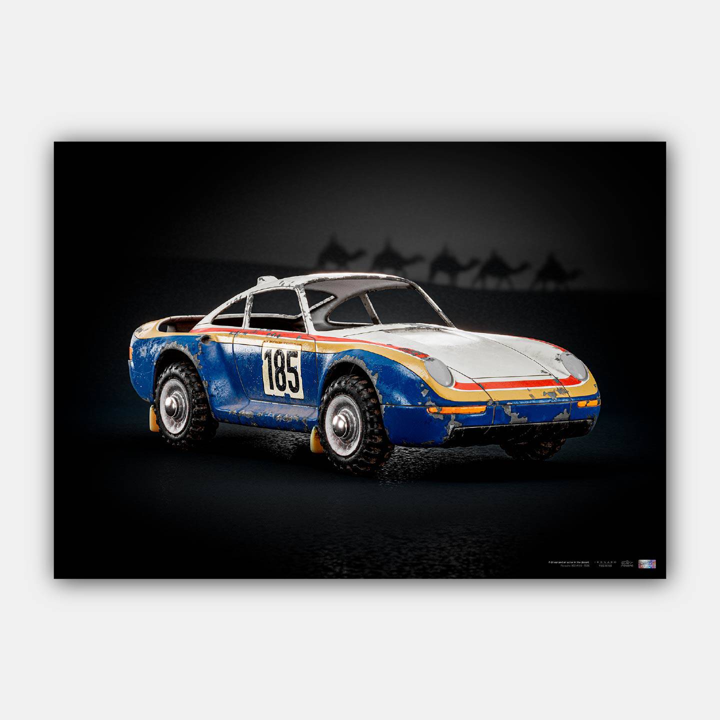 Ironaro - Affiche haute définition Porsche 959 #186 1986 - Collection Ironaro Touring
