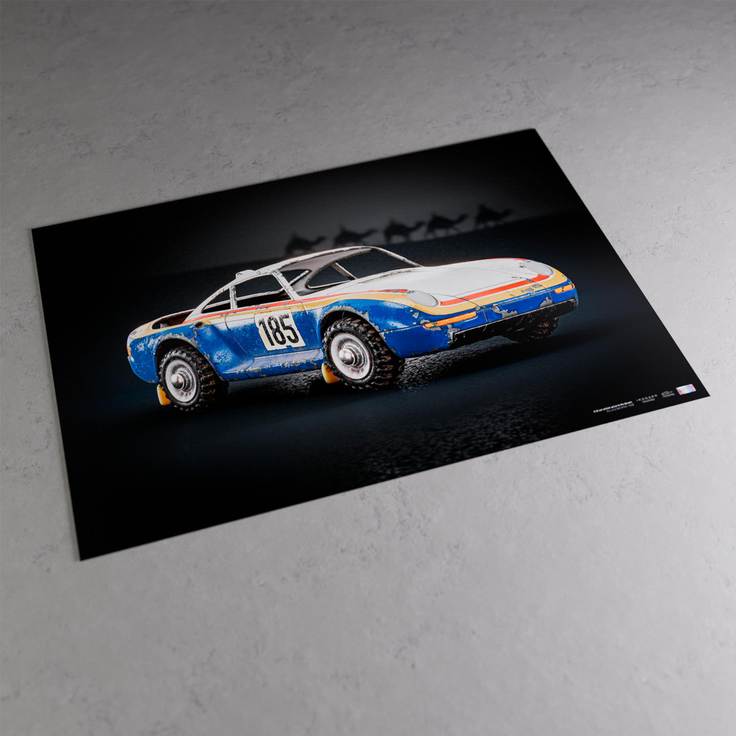 Ironaro - Affiche haute définition Porsche 959 #186 1986 - Collection Ironaro Touring